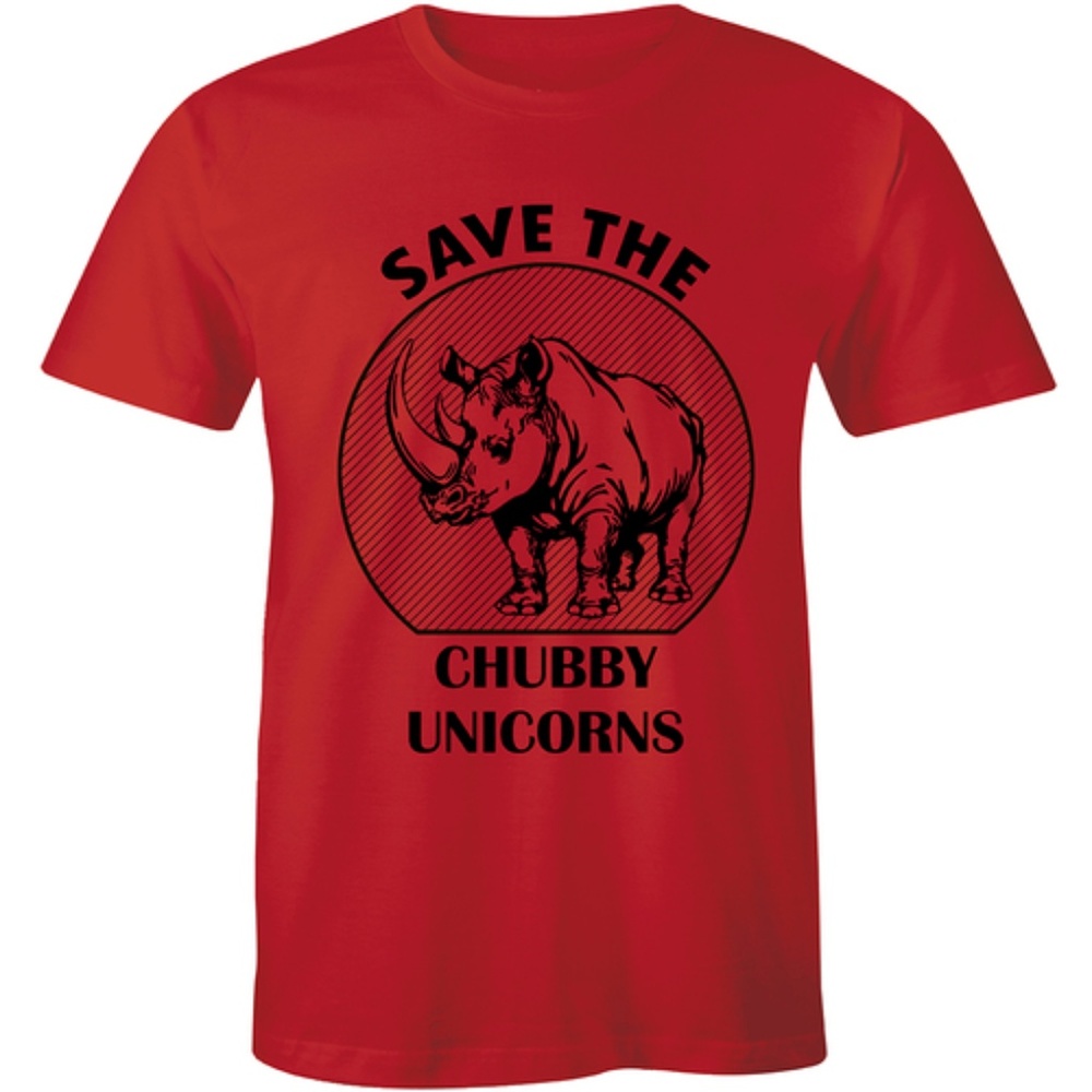 Save The Chubby Unicorns Funny Rhino T-shirt